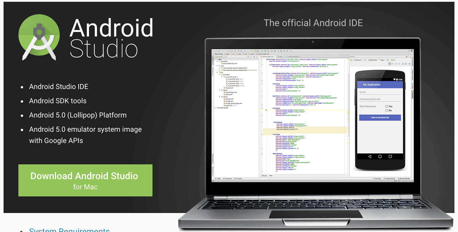 ขั้นตอนการติดตั้ง Android Studio บน Mac