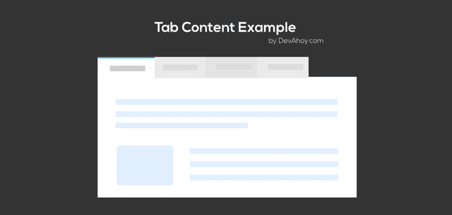 เทคนิคการทำ Tab ให้กับเว็บไซต์