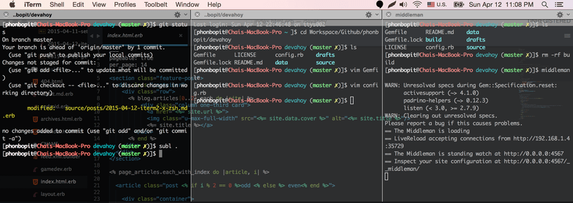 เปลี่ยนมาใช้ iTerm2 + zsh พร้อม Features เพียบ