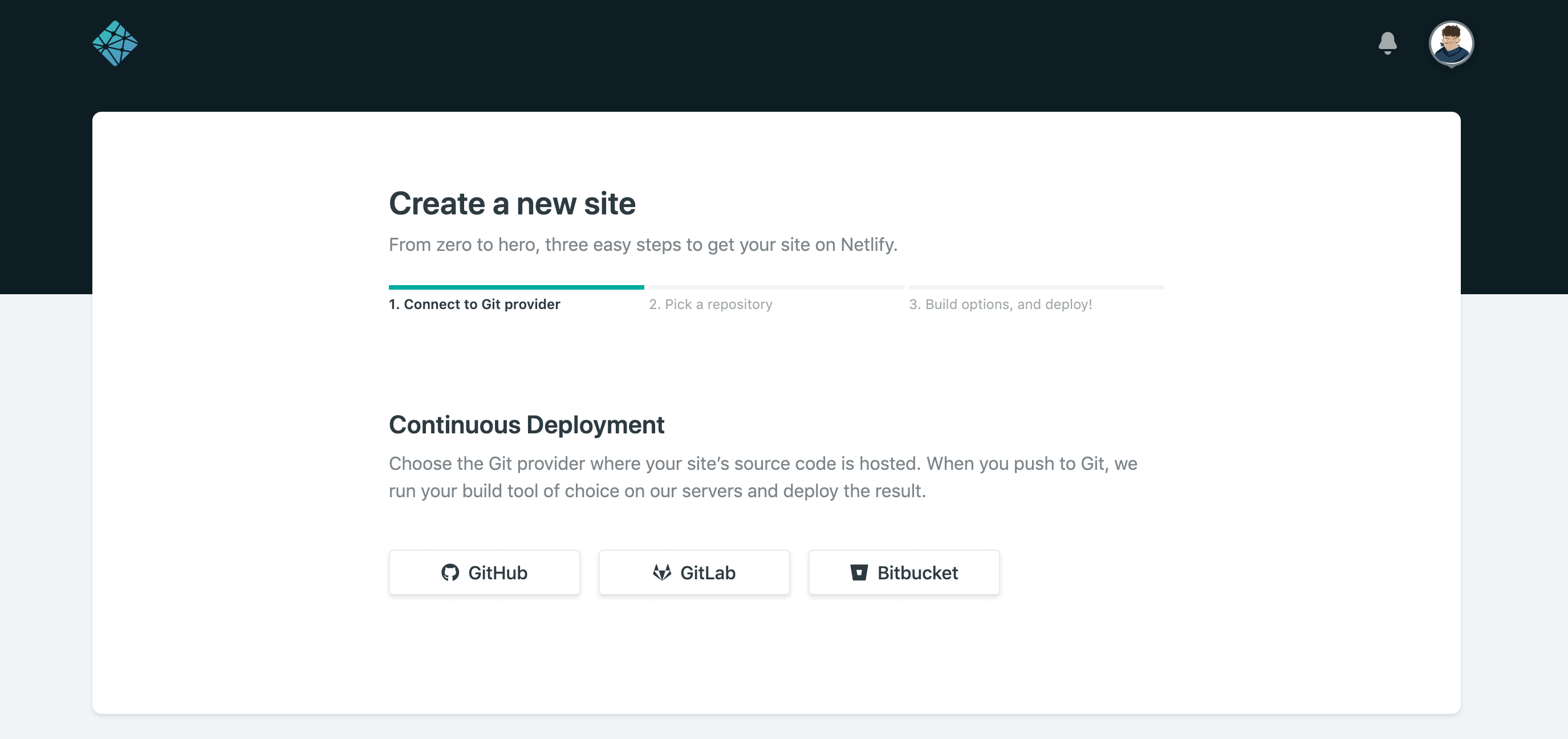 Netlify Connect Git