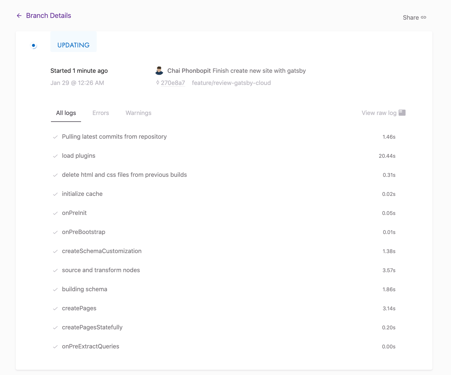 Build Preview