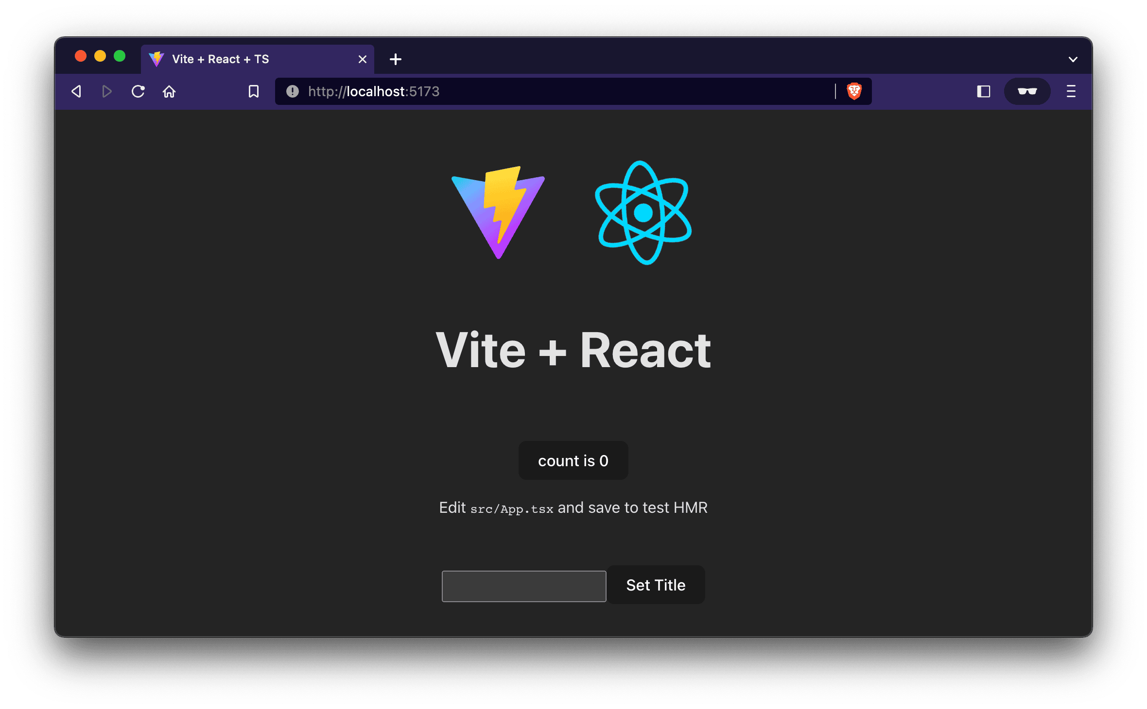 React vite playwright