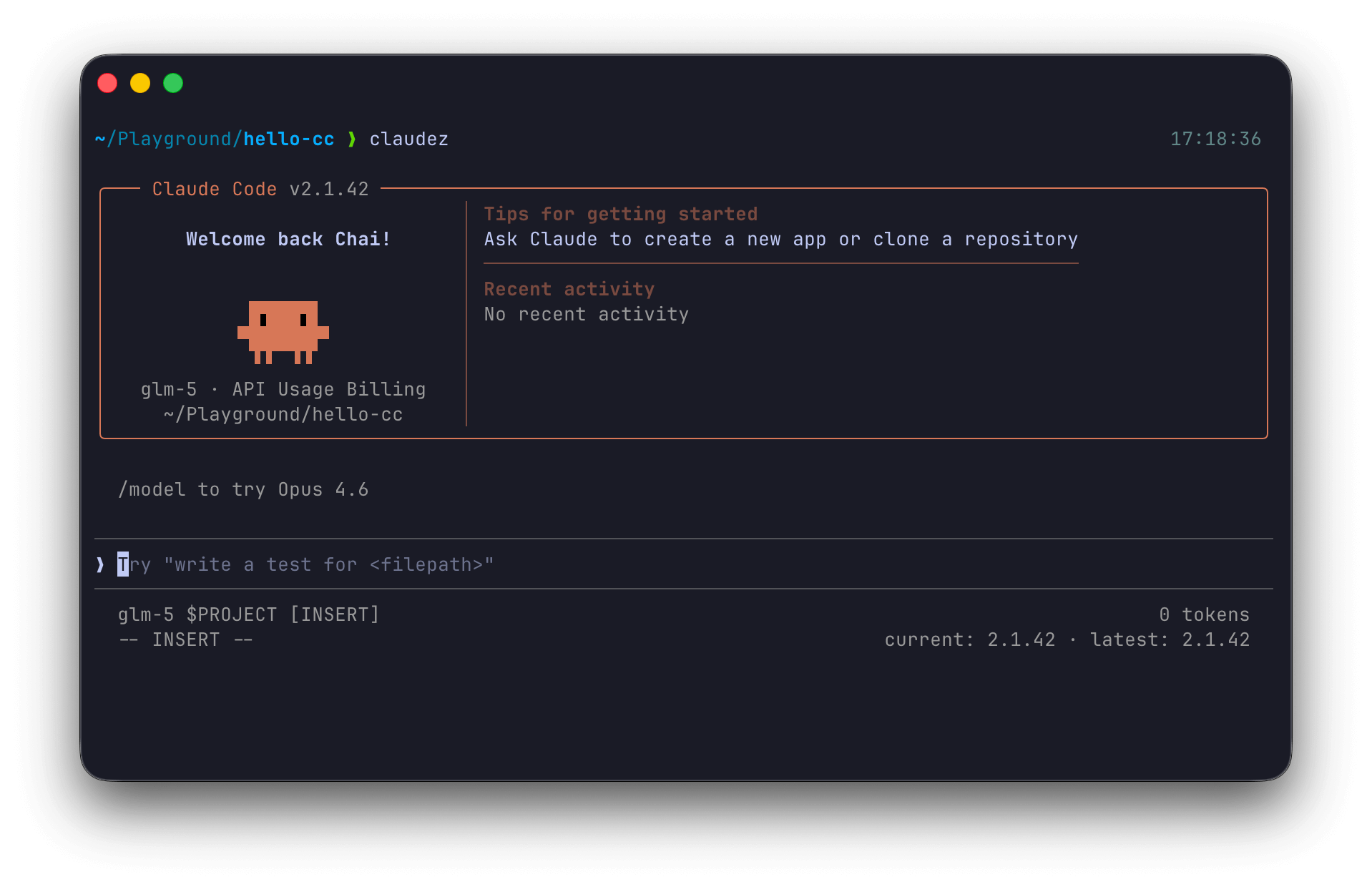 Claude code with GLM-5